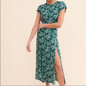 COPY - Green Midi cap sleeve dress